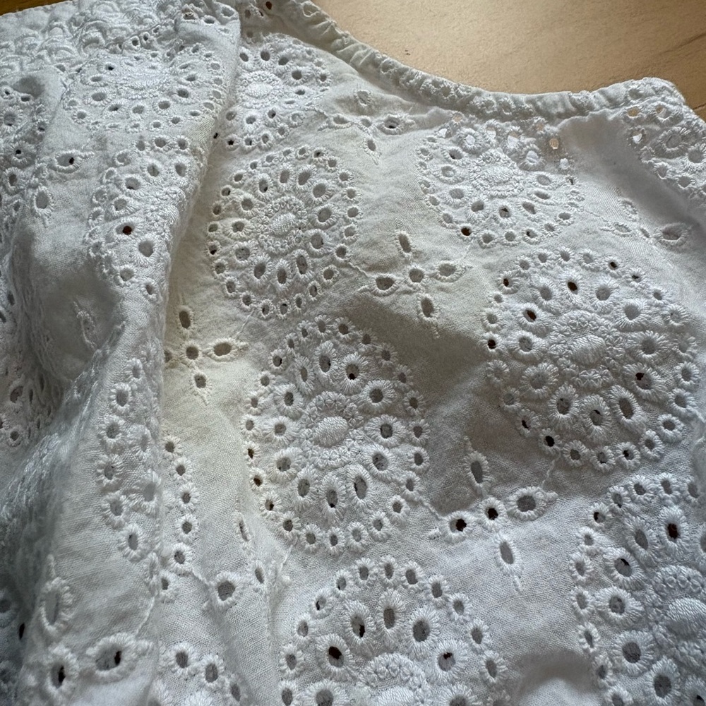 Abound White Eyelet Ruffled Tank - Picture 5 of 5